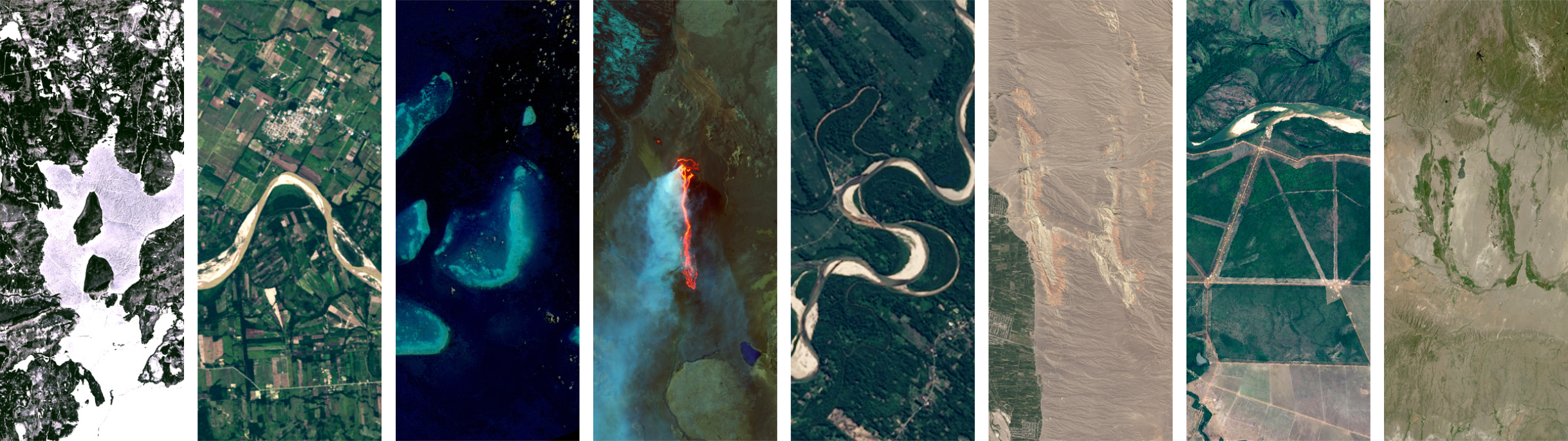 Anjishnu spelled with NASA Landsat imagery